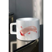 Kayda Değer Şeyler Zamanla Olur Baskılı Çay Fincanı