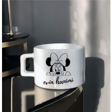 Minnie Mouse Evin Hanımı Tasarım Baskılı Çay Kahve Fincanı