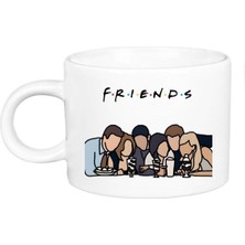 Friends Baskılı Porselen Lüks Fincan
