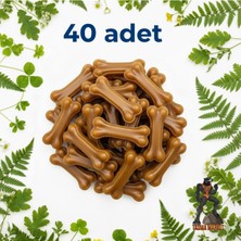 Tasma Market 40 Adet 7.5 cm Doğal Sığır Derisi Yavru ve Küçük Irk Köpek Çiğneme Kemiği