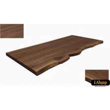 iAhşap Doğal Kenarlı Sedir Kütük Masa Tablası|ofis Masası-Yemek Masası Masif Masa No3