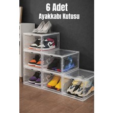 Bambus Home Demonte Kapaklı Üst Üste Dizilebilen Çok Amaçlı Ayakkabı Kutusu Organizer Düzenleyici