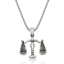 Inure Jewelry Gümüş Adalet Terazisi Kolye