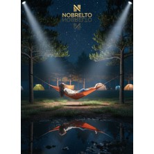 Nobrelto Yastıklı & Çantalı Profesyonel Kamp Hamağı - Entegre Boyun Destekli Taşınabilir Hamak Seti