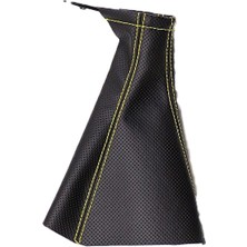 urfakent bilişim ve medya danışmanlık Tüm Araçlara Uyumlu Vites Körüğü Siyah Vinil Sarı Dikiş