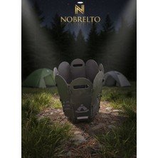 Nobrelto Portatif Katlanabilir Ateş Çukuru - Özel Taşıma Çantalı Taşınabilir Kamp Ocağı