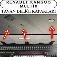 Birr Design Renault Kangoo Multix Ticari Araç Ara Bölme Demiri Tavan Kapakları – 3'lü Set