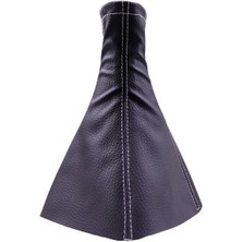 urfakent bilişim ve medya danışmanlık Tüm Araçlara Uyumlu Vites Körüğü Siyah Deri Gri Dikiş