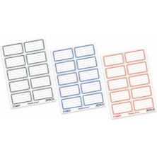 Gıpta Okul Etiketi Frame Siyah 3 Yp