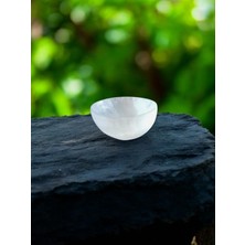 Zodyak Doğal Taş Selenit Doğal Taş Kase 8m Arındırma Kasesi