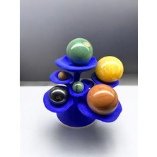 Zodyak Doğal Taş Doğal Taş Küre Set ( Aventurin, Jasper, Hematit, Kalsit, Odun Jasper,