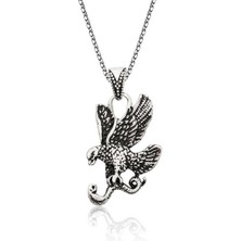 Inure Jewelry Gümüş Kartal Erkek Kolye