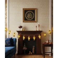 Dodomar 2 Metre Ramazan LED Işık Altın Fener Model 10 Işık - Dekoratif Ramazan Işığı