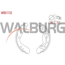 Walburg Fren Pabuc Balata Arka Honda Jazz Iı (Gd) 1.4i 180X31,5 mm 2002-2008