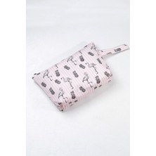 urfakent bilişim ve medya danışmanlık Makyaj Çantası ve Çok Amaçlı El Çantası Flamingo Desenli