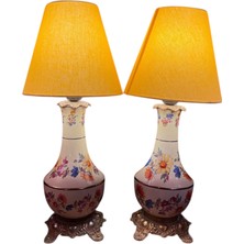 TT 46 cm Uzunluklarında Porselen Takım Abajurlar.