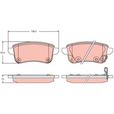 Ap Fren Balata Arka Ikazlı 16MM Renault Captur Iı 2020- / Zoe 2012-