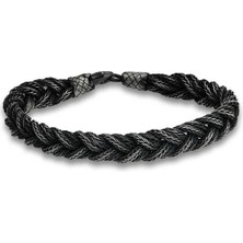 Inure Jewelry Gümüş Kazaziye Örgü Bileklik