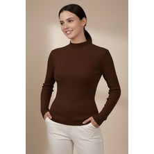 Zuzudan Kadın Kahverengi Balıkçı Yaka Bluz