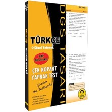 Kitabevimden Tasarı Dgs Türkçe Sözel Yetenek Yaprak Test Çek Kopart