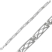 Inure Jewelry Gümüş Oksitli Erkek Bileklik