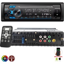 Megavox MGX-X510 Dsp Oto Teyp 4X60 Watt Bluetooth Mobil Aplikasyon USB Fm Aux 7 Renk Ekranlı