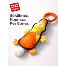 GiGwi Iron Grip Sesli & Tpr Halkalı Peluş Ördek - Çekiştirme Oyuncağı