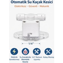 Reobox Su Arıtma Kaçak Dedektörü – 1/4” Hortum Uyumlu Otomatik Kesme Valfi