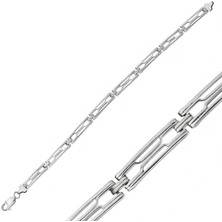 Inure Jewelry Gümüş Oksitli Erkek Bileklik