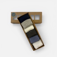 Butik Erkek Bebek Pamuklu Anti Bacterial 6'lı  Çorap  0-3 Ay Kutulu