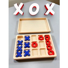 Xox Oyunu | Kapaklı Taşınabilir Masa Oyunu | Dekoratif & Eğitici