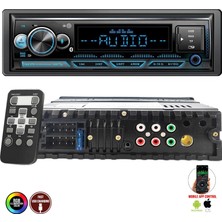 Megavox MGX-X500 Dsp Oto Teyp 4X60 Watt Bluetooth Mobil Aplikasyon USB Fm Aux 7 Renk Ekranlı