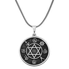 Inure Jewelry ​gümüş Dört Halife Isimleri Işlemeli Kolye