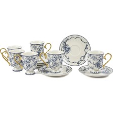 Mikasa Moor Luna Blue 6lı Kahve Fincan Seti 90CC