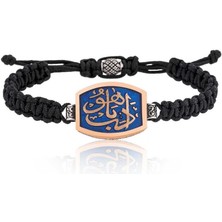 Inure Jewelry Gümüş Edeb Ya Hu Makrome Erkek Bileklik