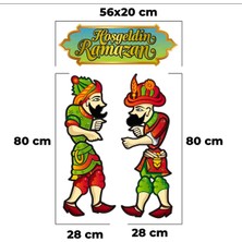 Almira Süs Ramazan Temalı Hacivat ve Karagöz Figür Set