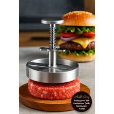 Dies 12 cm Profesyonel 304 Çelik Hamburger ve Köfte Şekillendirici Köfte Kalıbı Hamburger Pres Aparatı