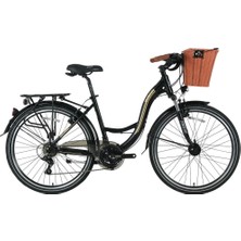 Bisan Sandy 26 Jant 21 Vites Şehir Bisikleti 43CM Kadro Siyah / Gold