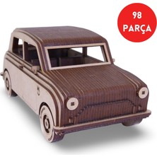 Algwood 98 Parça Mini Cooper Model Araba Ahşap Maket Seti - 98 Parça Hobi Seti