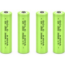 farissu 8650 2600MAH Li-Ion Şarj Edilebilir Pil (4 Adet Bir Arada)