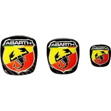 Koto Punto Evo Abarth Logo Rozet Ön Arka Direksiyon Set
