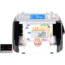 Plus Silver Multi Mix Karışık Para Sayma Makinesi ve Sahte Yakalama - Tl ve Euro Karışık - Usd Adet Sayım - Müşteri Ekranı