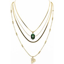 Venüs Design Çelik Çoklu Kolye Seti