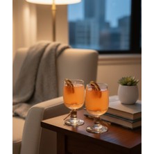 Deniz Kuzey Design Portakal Parçalı Dekoratif Jel Mum - Gerçek Kurutulmuş Portakallı Aromatik Bardak Mum (50GR+50GR)