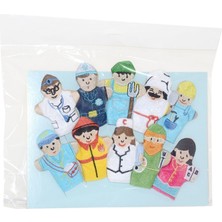 Flamex AND-5197 Meslekler Parmak Kukla 10'lu -Anadolu Oyuncak 017