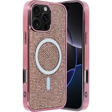 Flamex  Apple iPhone 16 Pro Max Helen Magsafe Kapak - Pembe 017