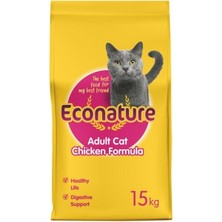 Econature Chicken Formula Tavuklu Yetişkin Kedi Maması 15 kg