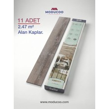 Blade Gray - Kendinden Yapışkanlı Parke Modern ve dayanıklı zemin kaplama (1 Paket - 11 Adet - 2,47M²)