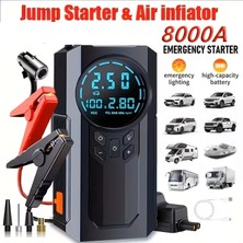 LTG Nova 4ın1 Lastik Şişirici Akü Takviyesi LED Işık Oto Akü