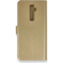 Flamex  Oppo Reno 2z Kılıf Trend S Plus Kapaklı Kılıf - Gold 017